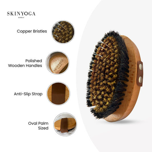 Body Yoga@ detoxifying copper Brush