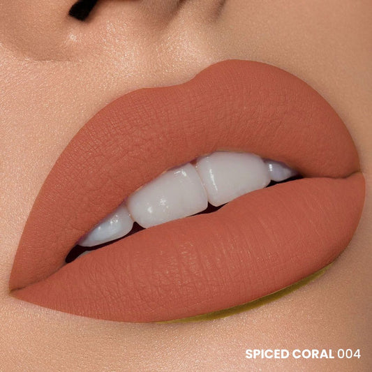 Spiced Coral weightless lip colour-Rose water enriched